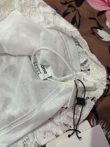 white lace top