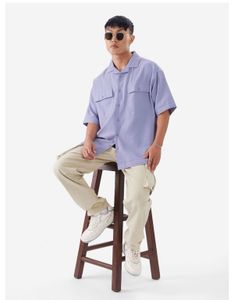 Oversized Fit Textured Shirt