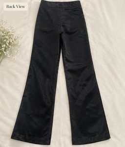 Elegant Black Wide-Leg Trousers