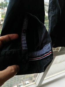 Black Long Sleeve Button-Down Shirt