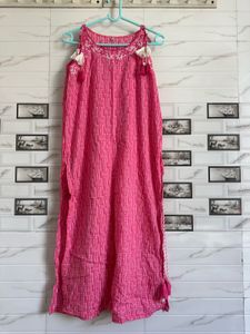 Pink Embroidered Top