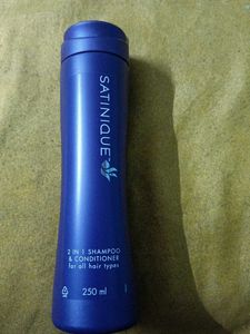 Satinique 2 in 1 Shampoo. 250ml Quantity.