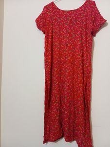Red Floral Kurti