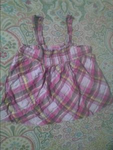 Cute Plaid Baby Girl Top