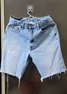 Light Wash Denim Jorts