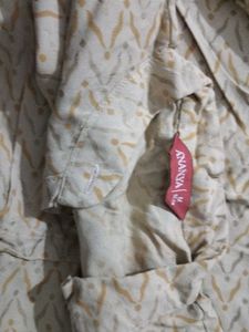 Women's Beige Printed Kurta
