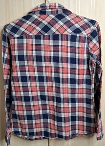 Plaid Button-Up Shirt