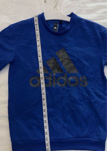 Adidas M size men's Blue Camo Logo Sweatshirt