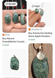 Moss Agate Silver Pendant
