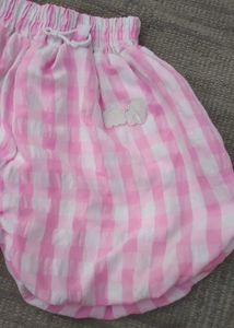 Cute Girls' Pink Checkered Outfit