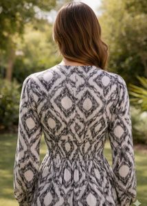 Elegant Printed Maxi Dress