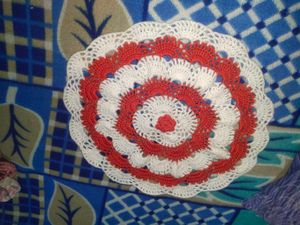 Crochet Thal Posh Or Table Mat Handmade