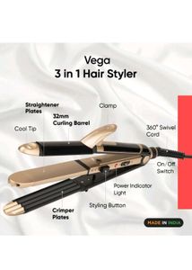 Vega Hair Styler - Black &amp; Gold