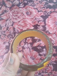 Hand-Painted Wooden Bangle
