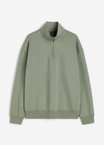 H&amp;M Relaxed Fit Zip-top sweatshirt