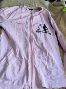 Pink Zip-Up Sweatshirt