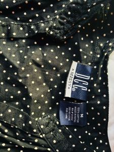 Chic Black Polka Dot Blouse