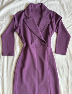 Purple Blazer Dress