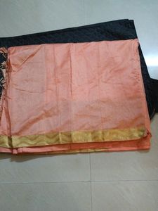 Silk Cotton Saree With Blouse