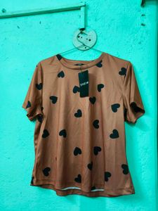 Cute Heart Print Lounge Set