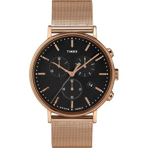 Timex Chronograph Watch - Rose Gold Tone