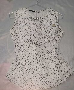 Chic Star Print Sleeveless Top