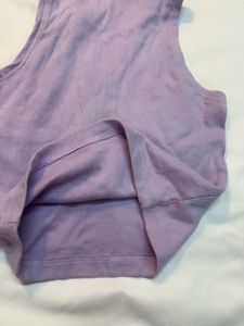 Lavender Collared Tank Top