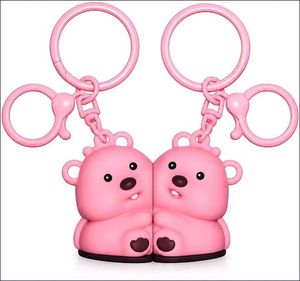 Cute Pink Bear Keychain
