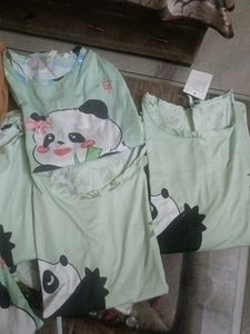 Cute Panda &amp; Simba Pajama Tops