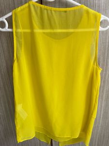 Zara Basic Yellow Tank Top