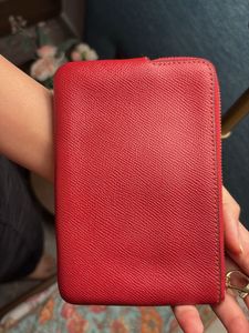 original Coach Red Leather Wallet