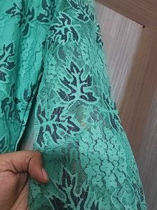 A Line Net Kurta