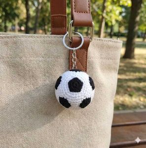 Football crochet Keychain