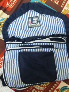 Blue &amp; White Striped Baby Carrier