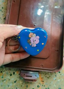 COMBO Of BTS Metallic Box Keychain And Gel Pens