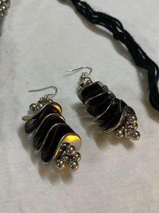 Oxidised Silver Tribal Necklace Set