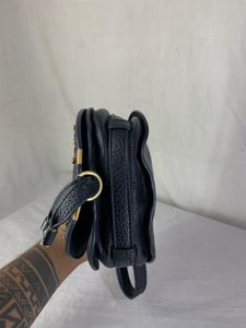 Authentic Chloe Small Marcie Studded Saddle Bag