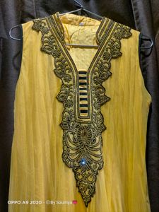 Yellow Floor Length Gown