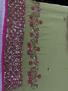 Embellished Saree with Blouse