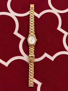 Sonata Gold-Tone Wristwatch