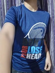 Women's Navy Blue Graphic T-Shirt