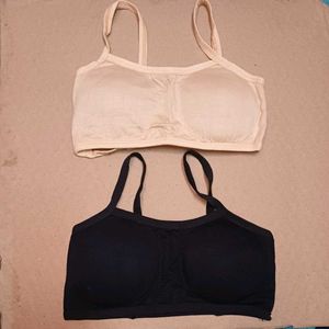 Black Sports Bra - Comfortable Fit pack of 2
