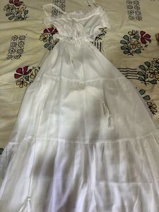 White Tiered Maxi Dress