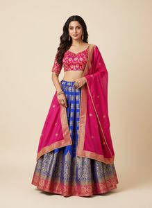 Royal Blue Lehenga Choli Set
