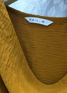 Mustard Yellow Textured Top
