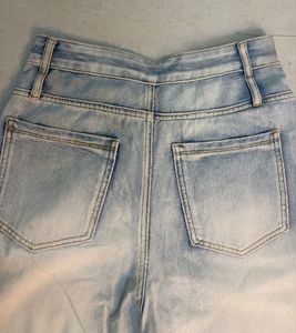 Light Blue Wide-Leg Jeans
