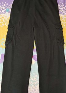 Black Cargo Jogger Pants