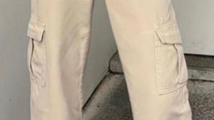 Beige Cargo Pants