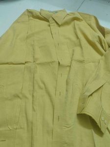 Men's Yellow Classic Button-Down Shirt