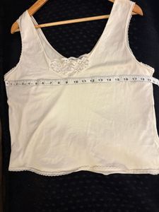 Vintage Lace Trim Slip Camisole